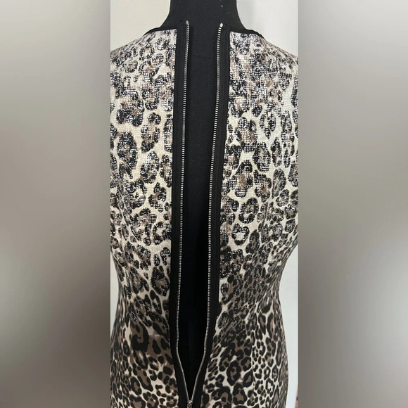 Kenneth Cole NY size 8 sheath leopard print dress, party, office - Picture 7 of 9